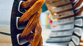 copper windings and stator